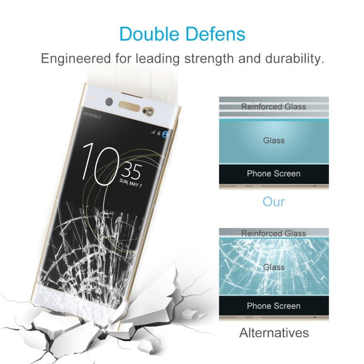 For Sony Xperia XA1 Ultra 0.33mm 9H Surface Hardness 3D Curved Full Screen Tempered Glass Screen Protector