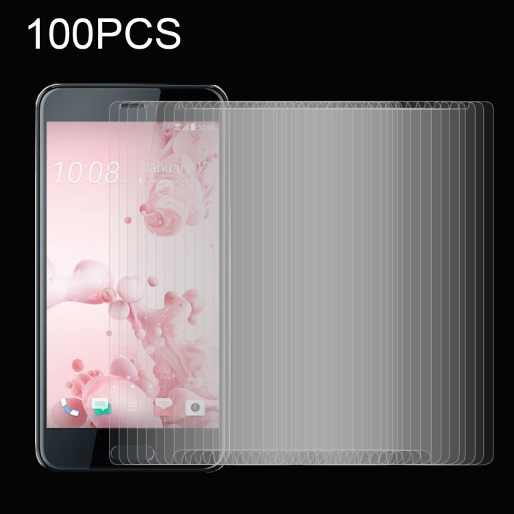 100 PCS for HTC U Ultra 0.26mm 9H Surface Hardness Explosion-proof Tempered Glass Screen Film