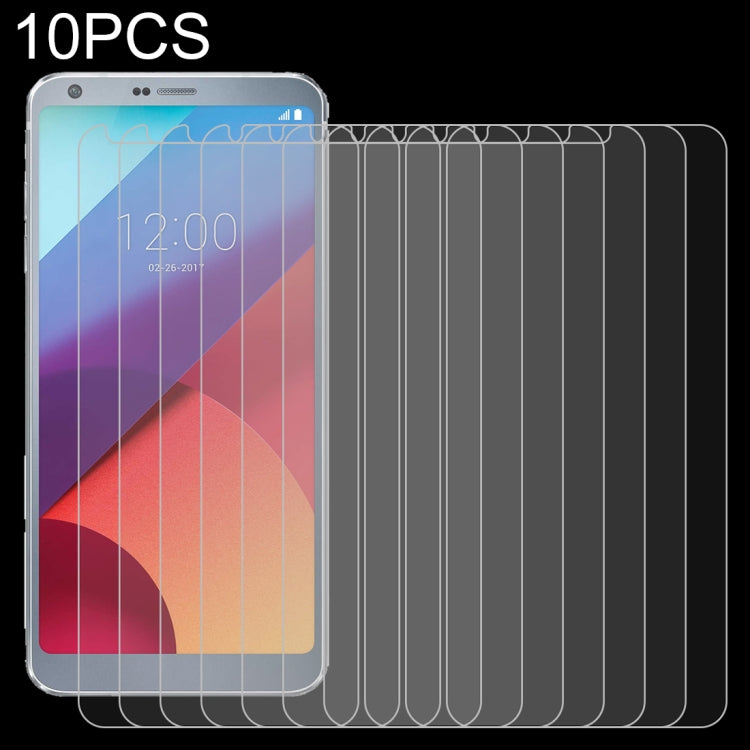 10 PCS for LG G6 0.26mm 9H Surface Hardness Explosion-proof Non-full Screen Tempered Glass Screen Film