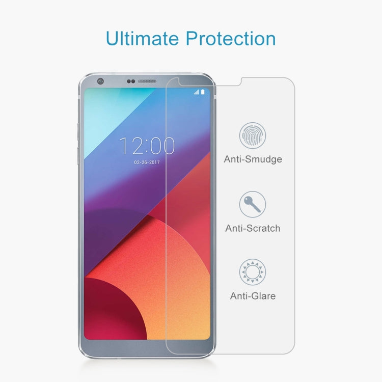 For LG G6 0.26mm 9H Surface Hardness Explosion-proof Non-full Screen Tempered Glass Screen Film