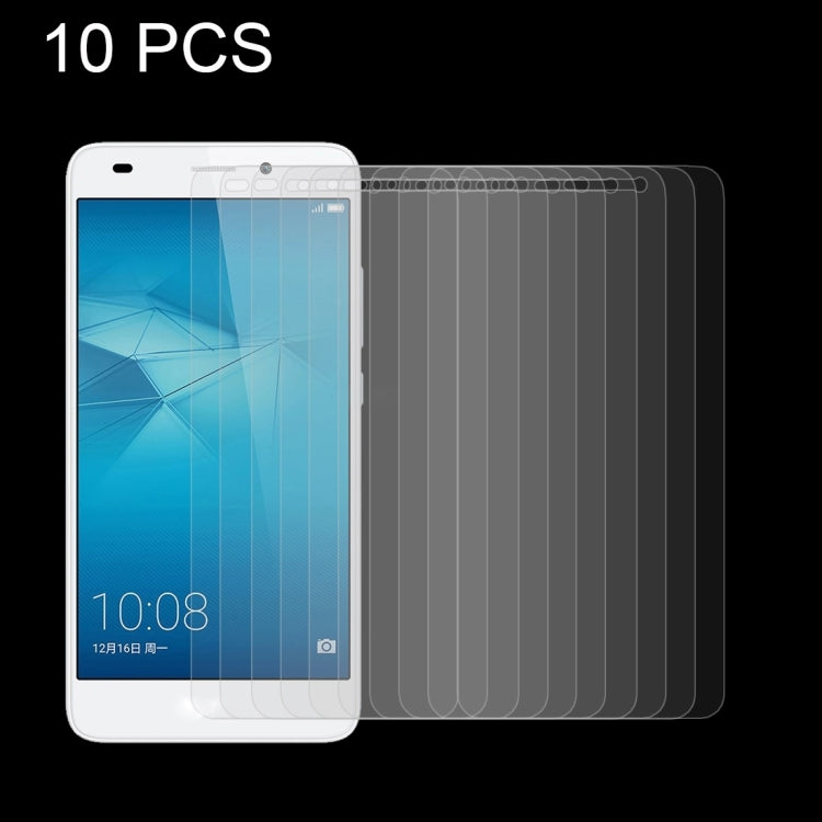 10 PCS for Huawei Honor 5c 0.26mm 9H Surface Hardness Explosion-proof Non-full Screen Tempered Glass Screen Film