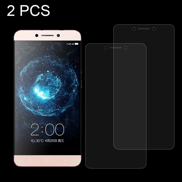 2 PCS for LETV Le Max 2 / X820 0.26mm 9H Surface Hardness 2.5D Explosion-proof Non-full Screen Tempered Glass Screen Film