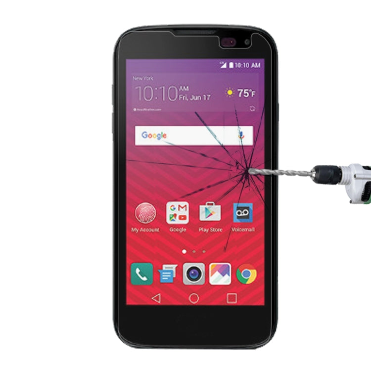 For LG K3 (2017) 0.26mm 9H Surface Hardness Explosion-proof Non-full Screen Tempered Glass Screen Film