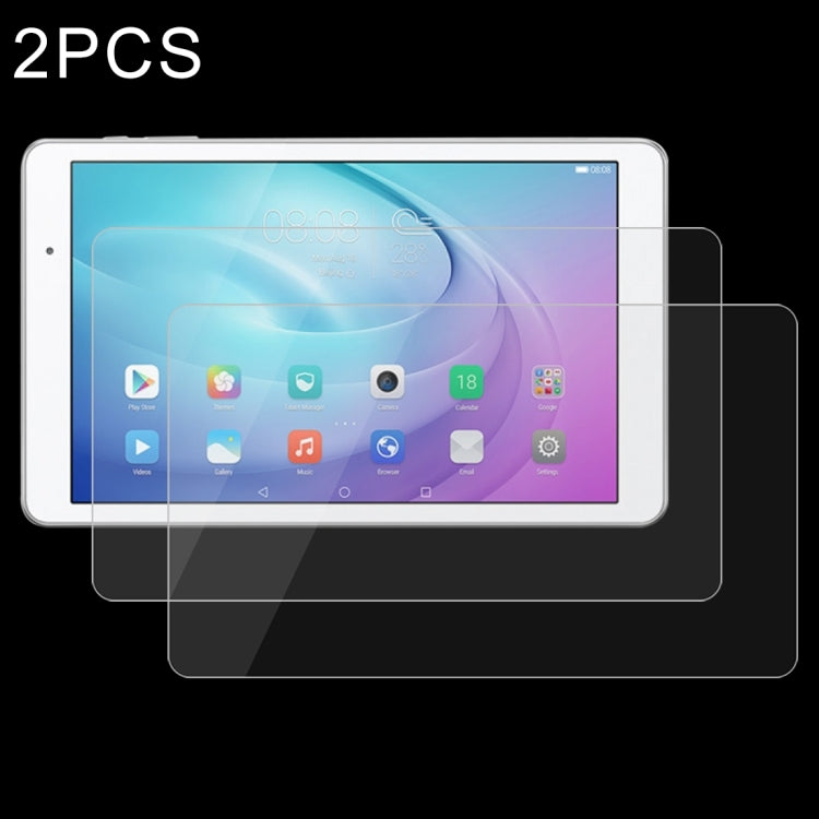 2 PCS 10 inch 0.4mm Universal 9H Surface Hardness Tempered Glass Screen Protector