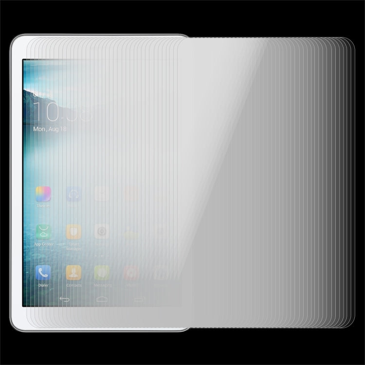 75 PCS 8 inch Universal 0.4mm 9H Surface Hardness Tempered Glass Screen Protector