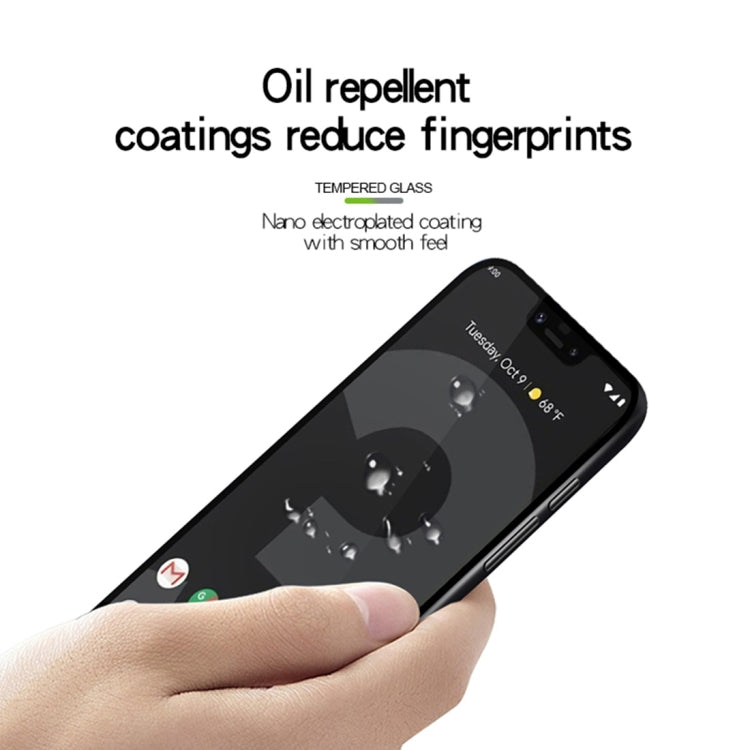MOFI 0.3mm 9H 2.5D Curved Edge Full Screen Tempered Glass Screen Protector for Pixel3 XL(Black)