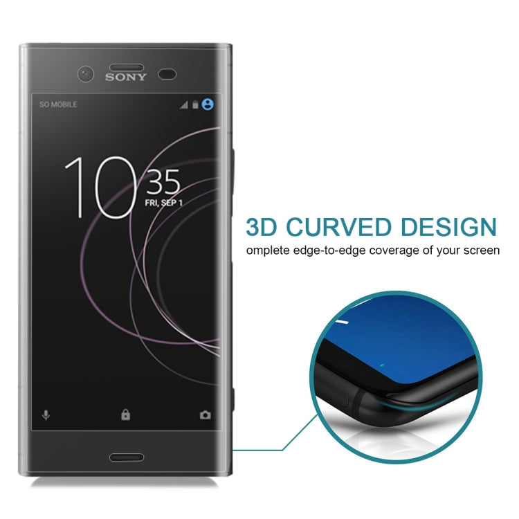 For Sony Xperia XZ1 0.26mm 9H Surface Hardness 3D Full Screen Tempered Glass Screen Protector