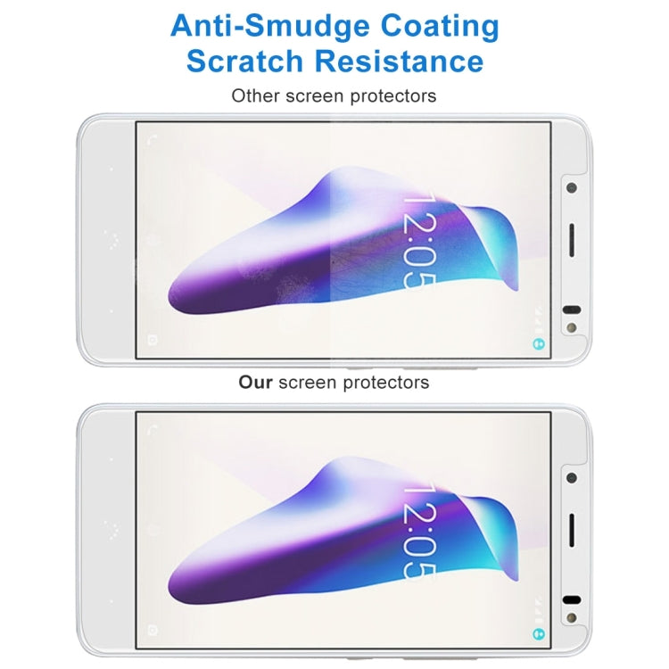 100 PCS 0.26mm 9H 2.5D Tempered Glass Film for BQ Aquaris VS