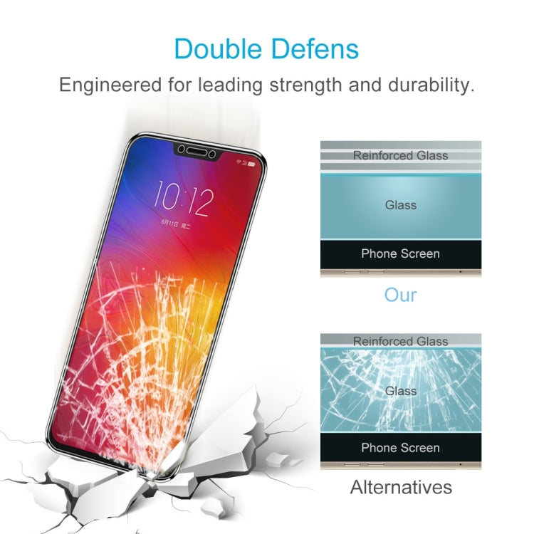 2 PCS 0.26mm 9H 2.5D Tempered Glass Film for Lenovo Z5