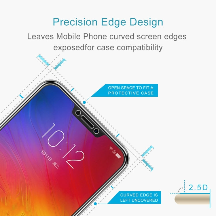 50 PCS 0.26mm 9H 2.5D Tempered Glass Film for Lenovo Z5