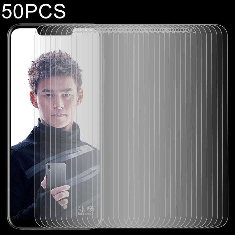 50 PCS 0.26mm 9H 2.5D Tempered Glass Film for Huawei Honor Play
