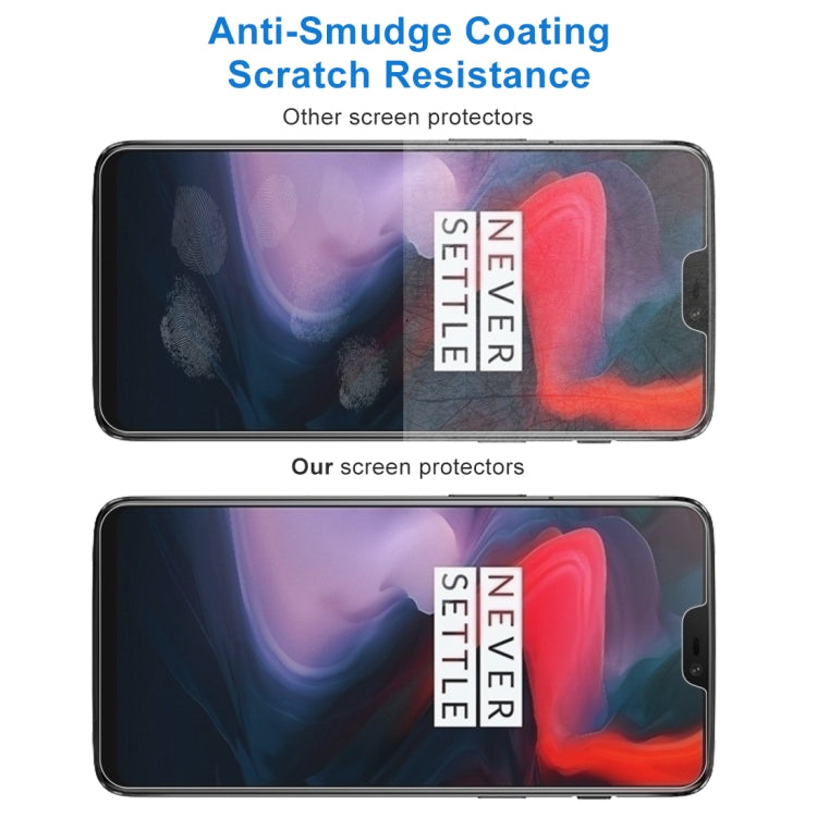 10 PCS 0.26mm 9H 2.5D Tempered Glass Film for OnePlus 6