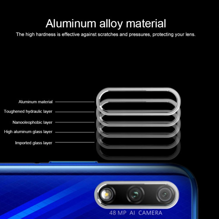 For Huawei Honor V30 Pro Scratchproof Mobile Phone Metal Rear Camera Lens Ring (Blue)