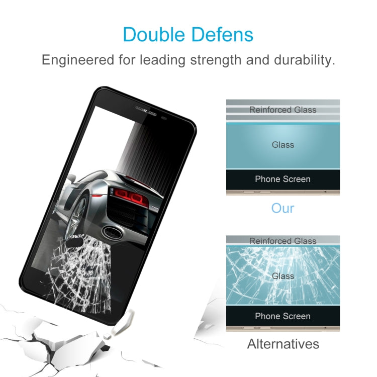 OCUBE for LEAGOO KIICAA POWER (MPH2418) 0.26mm 9H Surface Hardness 2.5D Explosion-proof Full Screen Tempered Glass Screen Film