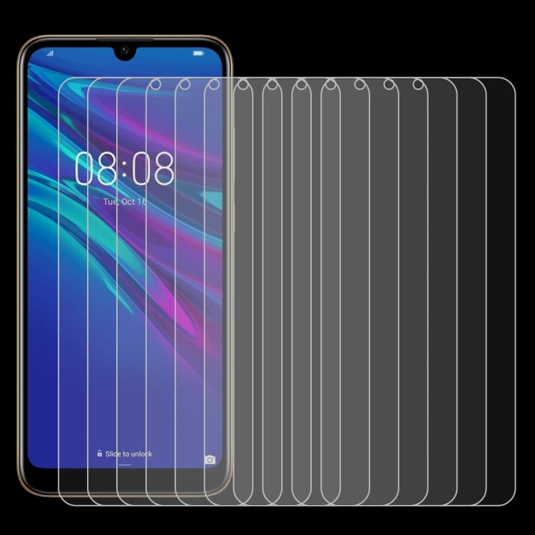 50 PCS 0.26mm 9H 2.5D Tempered Glass Film for Huawei Y6 2019, No Retail Package