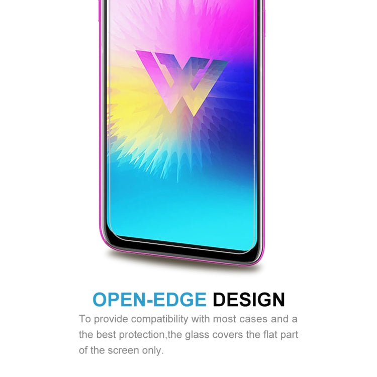 50 PCS 0.26mm 9H 2.5D Tempered Glass Film for LG W10, No Retail Package