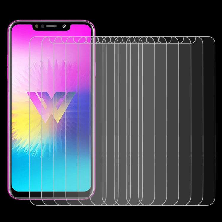 10 PCS 0.26mm 9H 2.5D Tempered Glass Film for LG W10