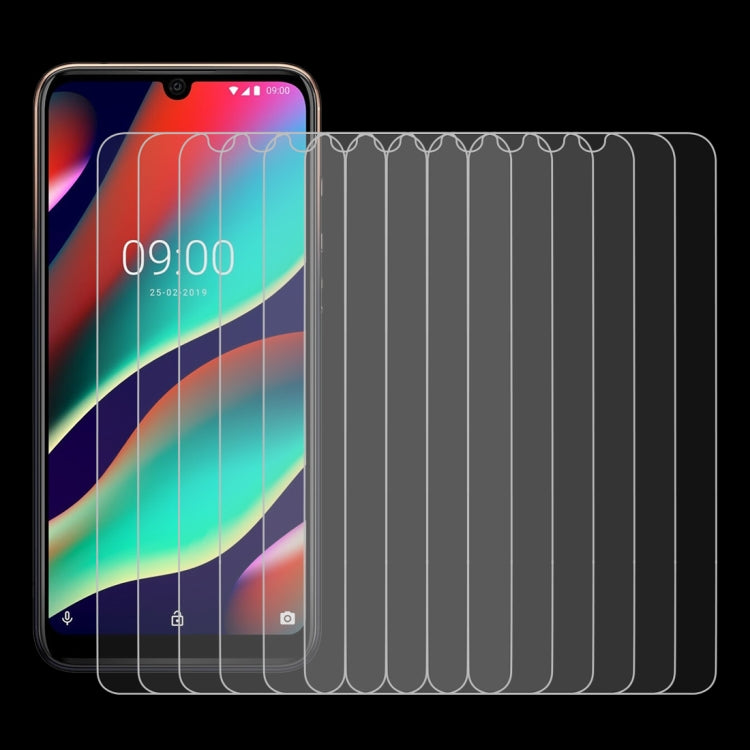 50 PCS 0.26mm 9H 2.5D Tempered Glass Film for Wiko View3 Pro, No Retail Package