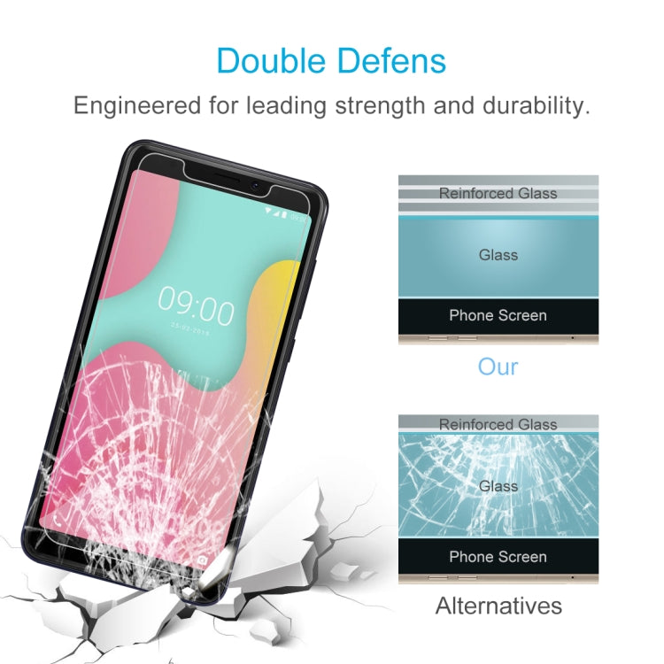 10 PCS 0.26mm 9H 2.5D Tempered Glass Film for Wiko Y60