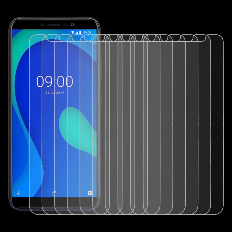 10 PCS 0.26mm 9H 2.5D Tempered Glass Film for Wiko Y80