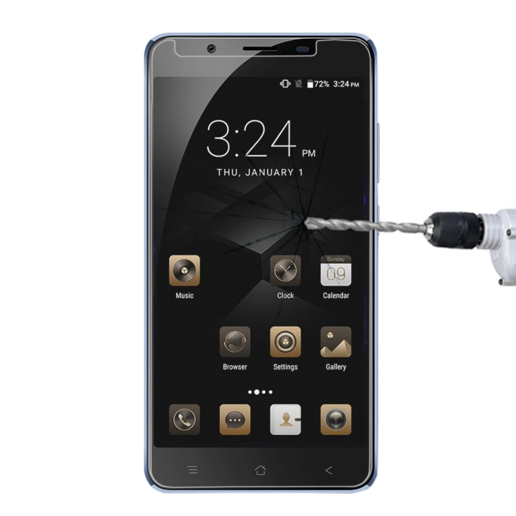 For Blackview P2 Lite 0.26mm 9H Surface Hardness Explosion-proof Non-full Screen Tempered Glass Screen Film