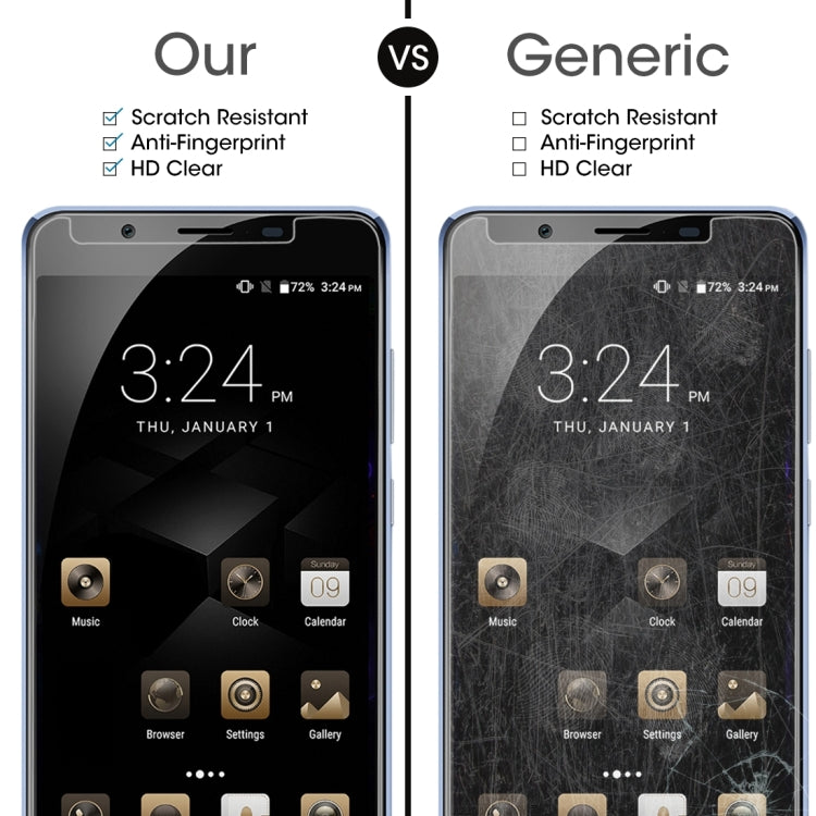 2 PCS for Blackview P2 Lite 0.26mm 9H Surface Hardness Explosion-proof Non-full Screen Tempered Glass Screen Film