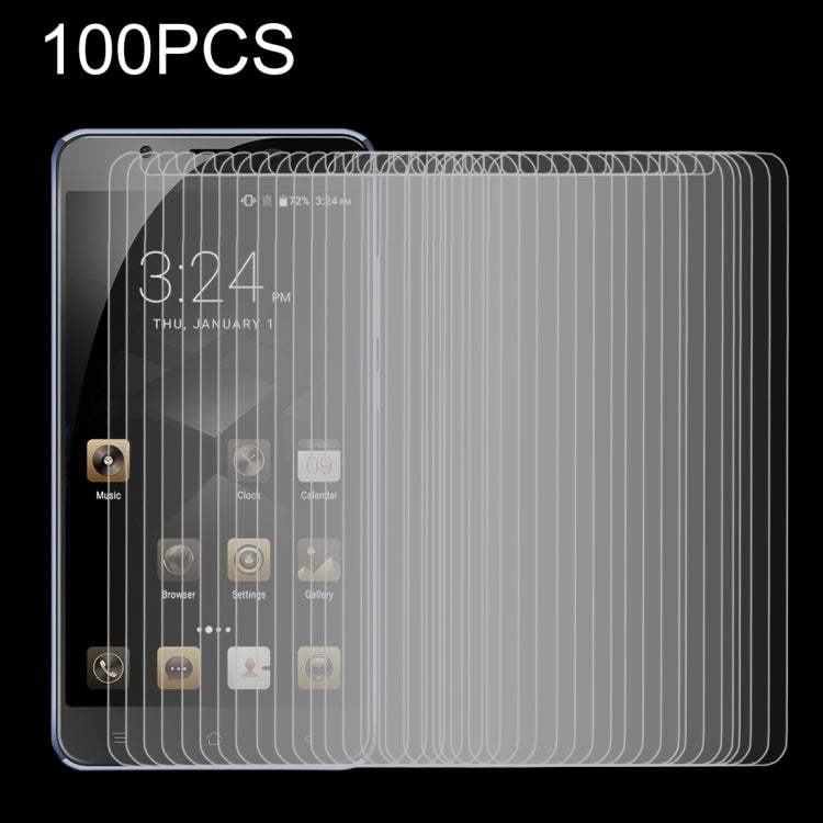 100 PCS for Blackview P2 Lite 0.26mm 9H Surface Hardness Explosion-proof Non-full Screen Tempered Glass Screen Film
