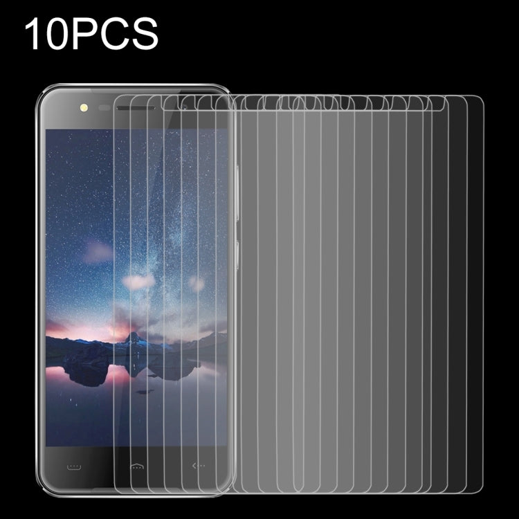 10 PCS for HOMTOM HT37 0.26mm 9H Surface Hardness Explosion-proof Non-full Screen Tempered Glass Screen Film