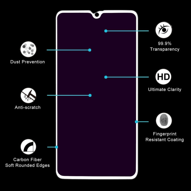 Ultra Thin 9H 3D Anti Blue-ray Full Screen Carbon Fiber Tempered Glass Film for Huawei Mate 20