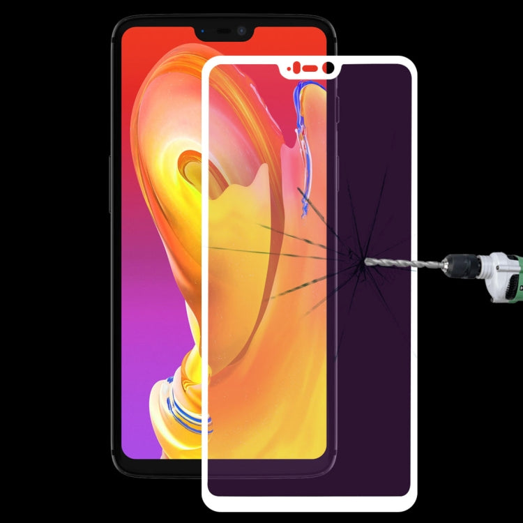 Ultra Thin 9H 3D Anti Blue-ray Full Screen Carbon Fiber Tempered Glass Film for OnePlus 6