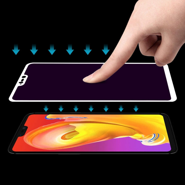 Ultra Thin 9H 3D Anti Blue-ray Full Screen Carbon Fiber Tempered Glass Film for OnePlus 6