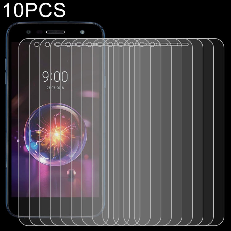 10 PCS 0.26mm 9H 2.5D Explosion-proof Tempered Glass Film for LG X power3
