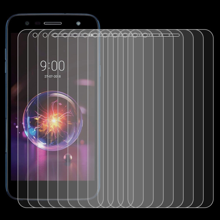 100 PCS 0.26mm 9H 2.5D Explosion-proof Tempered Glass Film for LG X power3