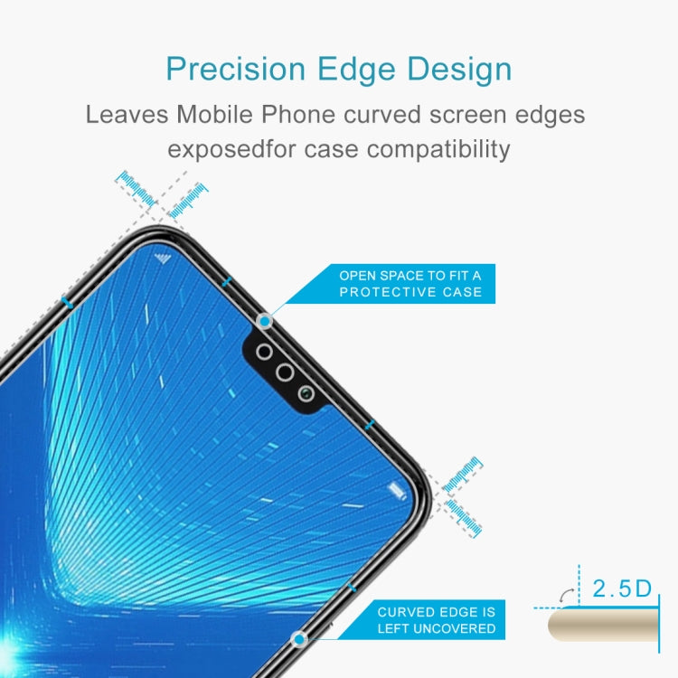 100 PCS 0.26mm 9H 2.5D Explosion-proof Tempered Glass Film for Huawei Honor 8X