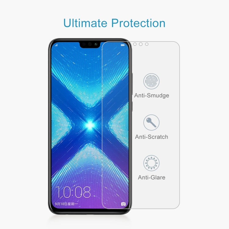 100 PCS 0.26mm 9H 2.5D Explosion-proof Tempered Glass Film for Huawei Honor 8X