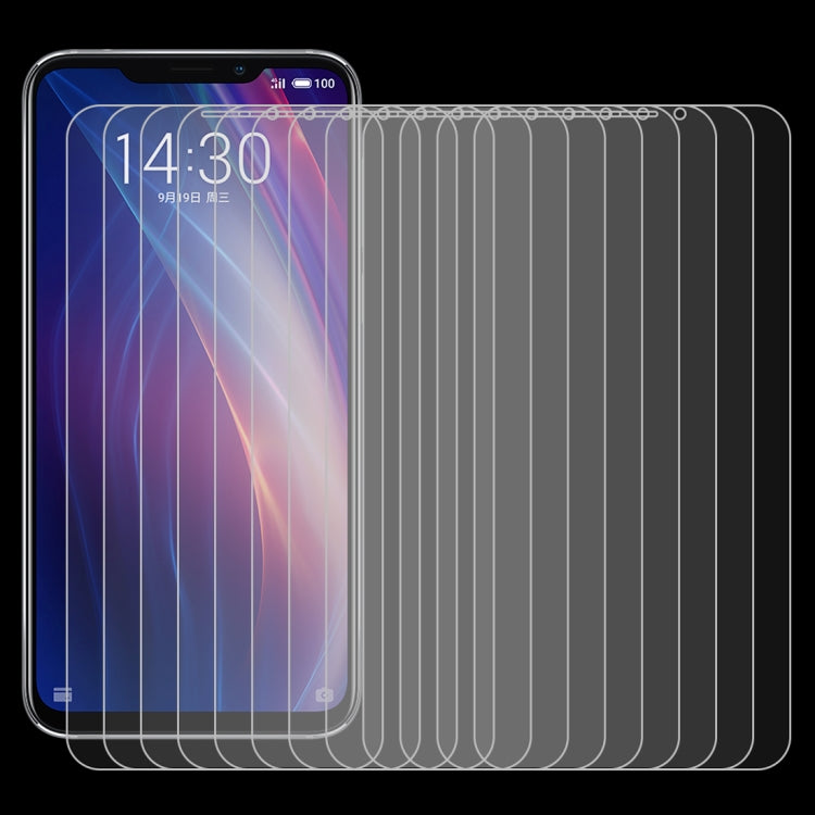 10 PCS 0.26mm 9H 2.5D Explosion-proof Tempered Glass Film for Meizu X8