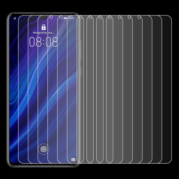 100 PCS 0.26mm 9H 2.5D Tempered Glass Film for Huawei P30