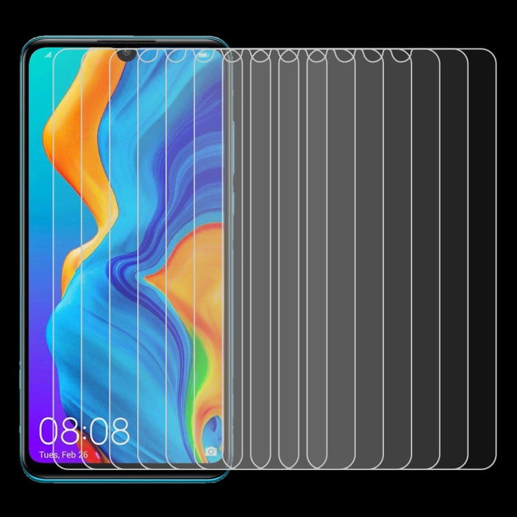 10 PCS 0.26mm 9H 2.5D Tempered Glass Film for Huawei P30 Lite