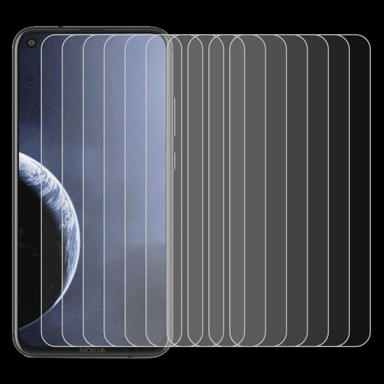 100 PCS 0.26mm 9H 2.5D Tempered Glass Film for Nokia 8.1 Plus