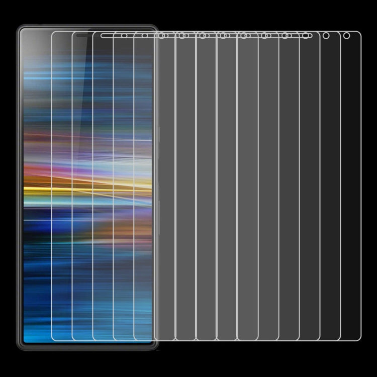 100 PCS 0.26mm 9H 2.5D Tempered Glass Film for Sony Xperia 10 Plus