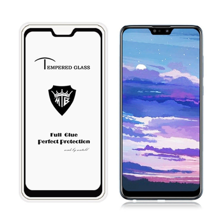 MIETUBL Full Screen Full Glue Anti-fingerprint Tempered Glass Film for Zenfone Max Pro (M2) ZB631KL(Black)