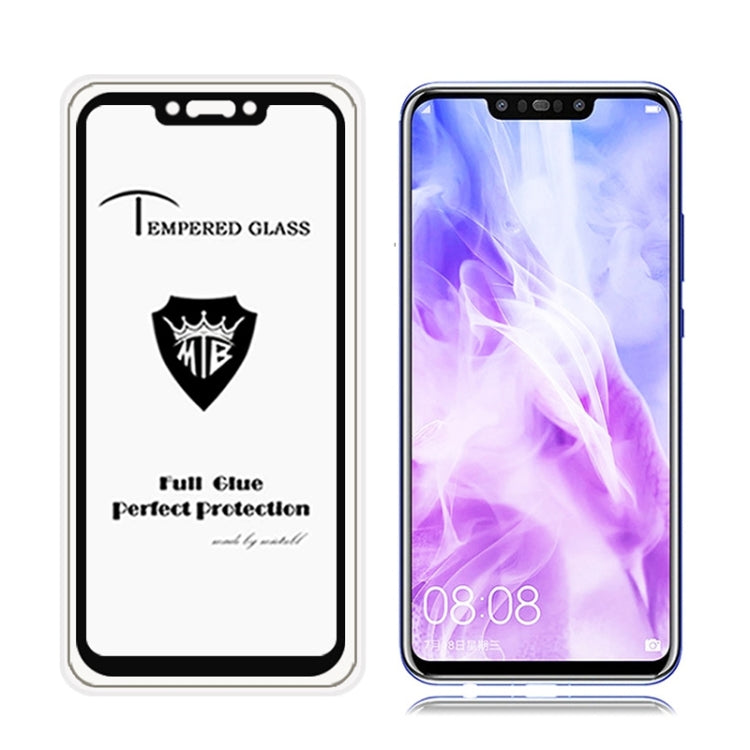 MIETUBL Full Screen Full Glue Anti-fingerprint Tempered Glass Film for Huawei Nova 3i (Black)