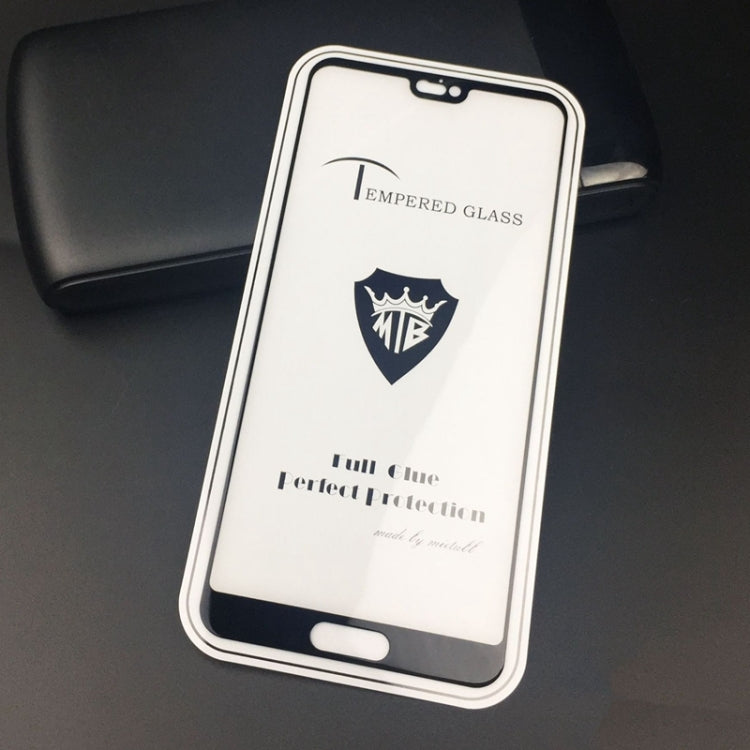 MIETUBL Full Screen Full Glue Anti-fingerprint Tempered Glass Film for Huawei P20 (Black)