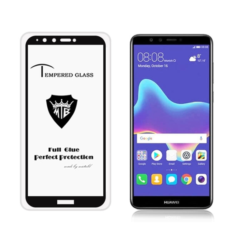 MIETUBL Full Screen Full Glue Anti-fingerprint Tempered Glass Film for Huawei Y9 (2018)
