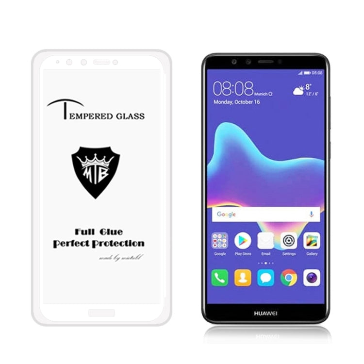 MIETUBL Full Screen Full Glue Anti-fingerprint Tempered Glass Film for Huawei Y9 (2018)