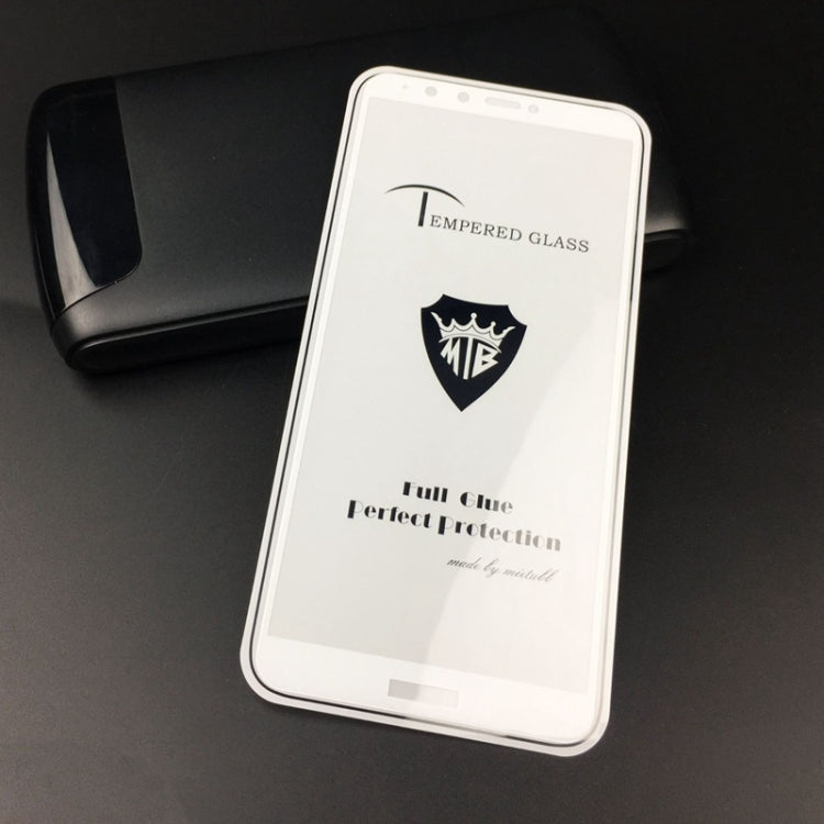 MIETUBL Full Screen Full Glue Anti-fingerprint Tempered Glass Film for Huawei Y9 (2018)