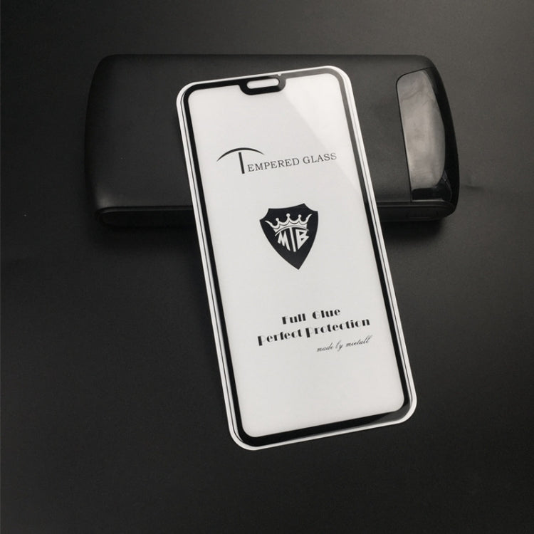 25 PCS MIETUBL Full Screen Full Glue Anti-fingerprint Tempered Glass Film for Huawei Honor 8X (Black)