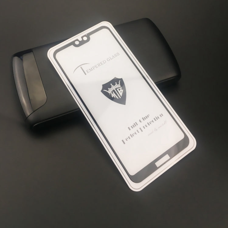 MIETUBL Full Screen Full Glue Anti-fingerprint Tempered Glass Film for Huawei Honor 9i (Black)