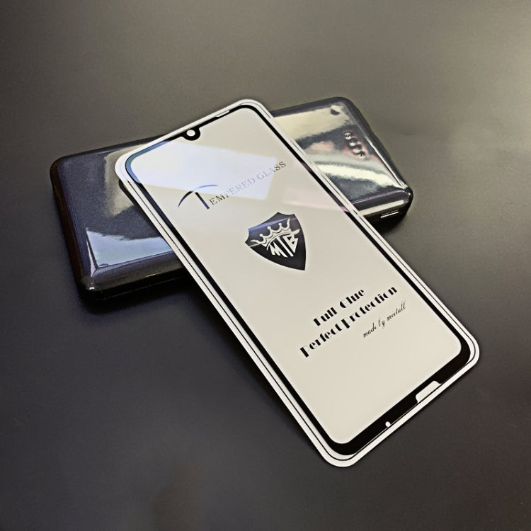25 PCS MIETUBL Full Screen Full Glue Anti-fingerprint Tempered Glass Film for Huawei Honor 10 Lite (Black)