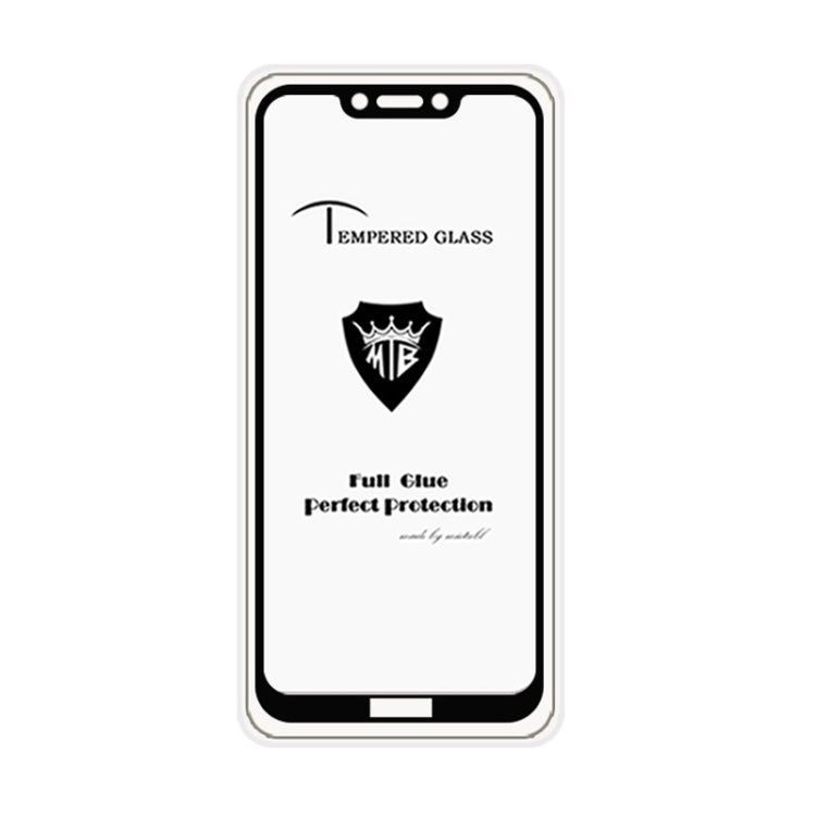 MIETUBL Full Screen Full Glue Anti-fingerprint Tempered Glass Film for Huawei Honor Play (Black)